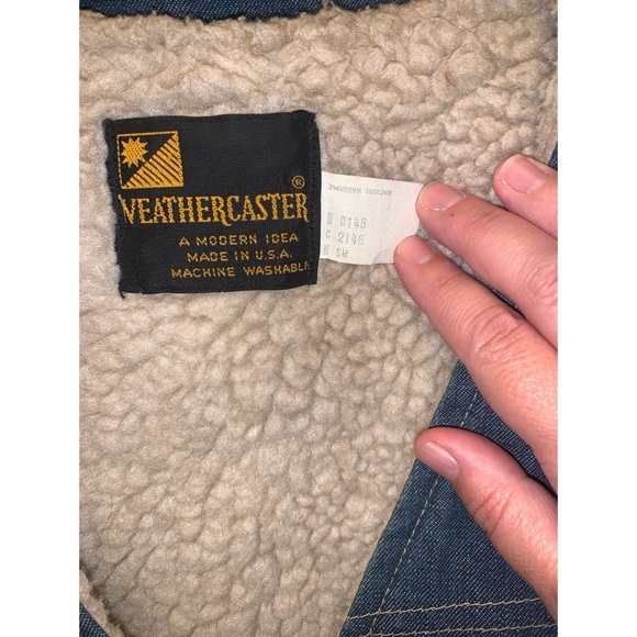 Vintage Weathercaster Denim Vest Size Small - Picture 4 of 4